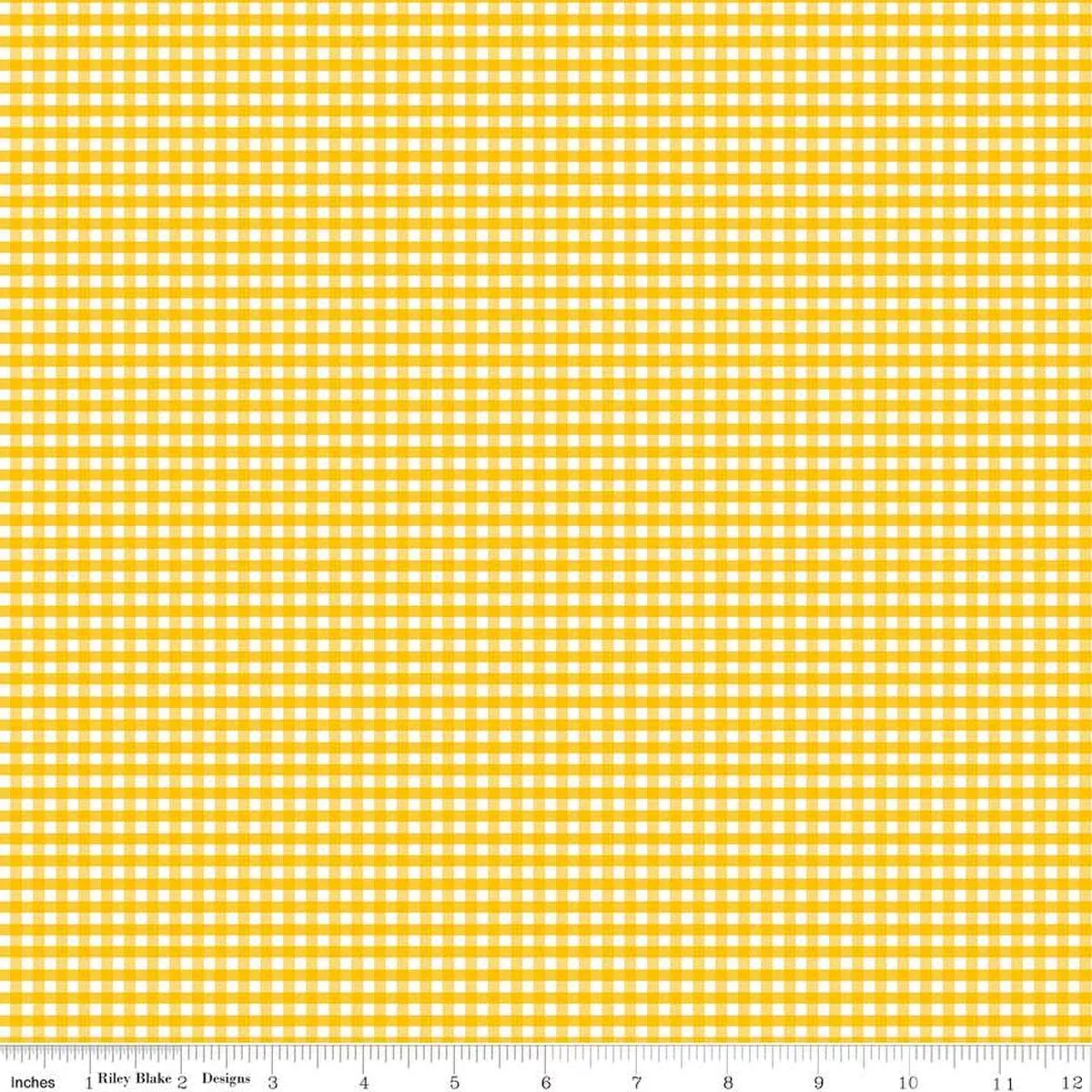1/8“ Small Gingham Mustard