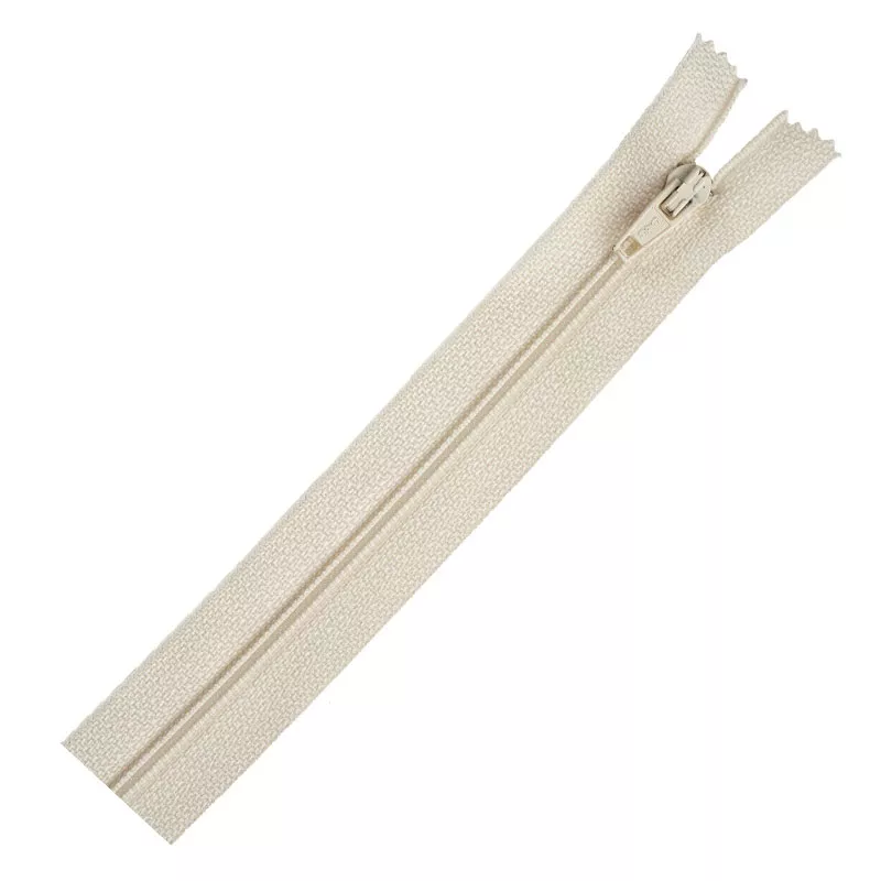 10" Cream Lt Wt Separating Zipper - Coats & Clark