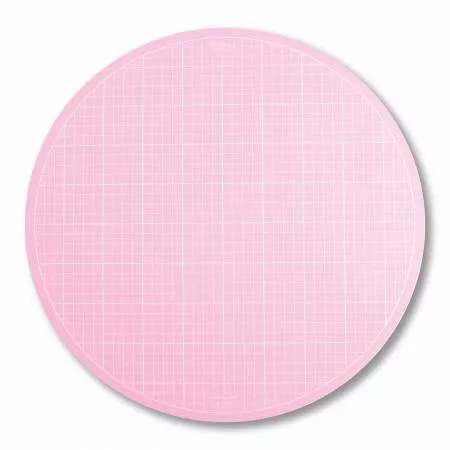 10" Round Rotating Cutting Mat : Pink - Sue Daley