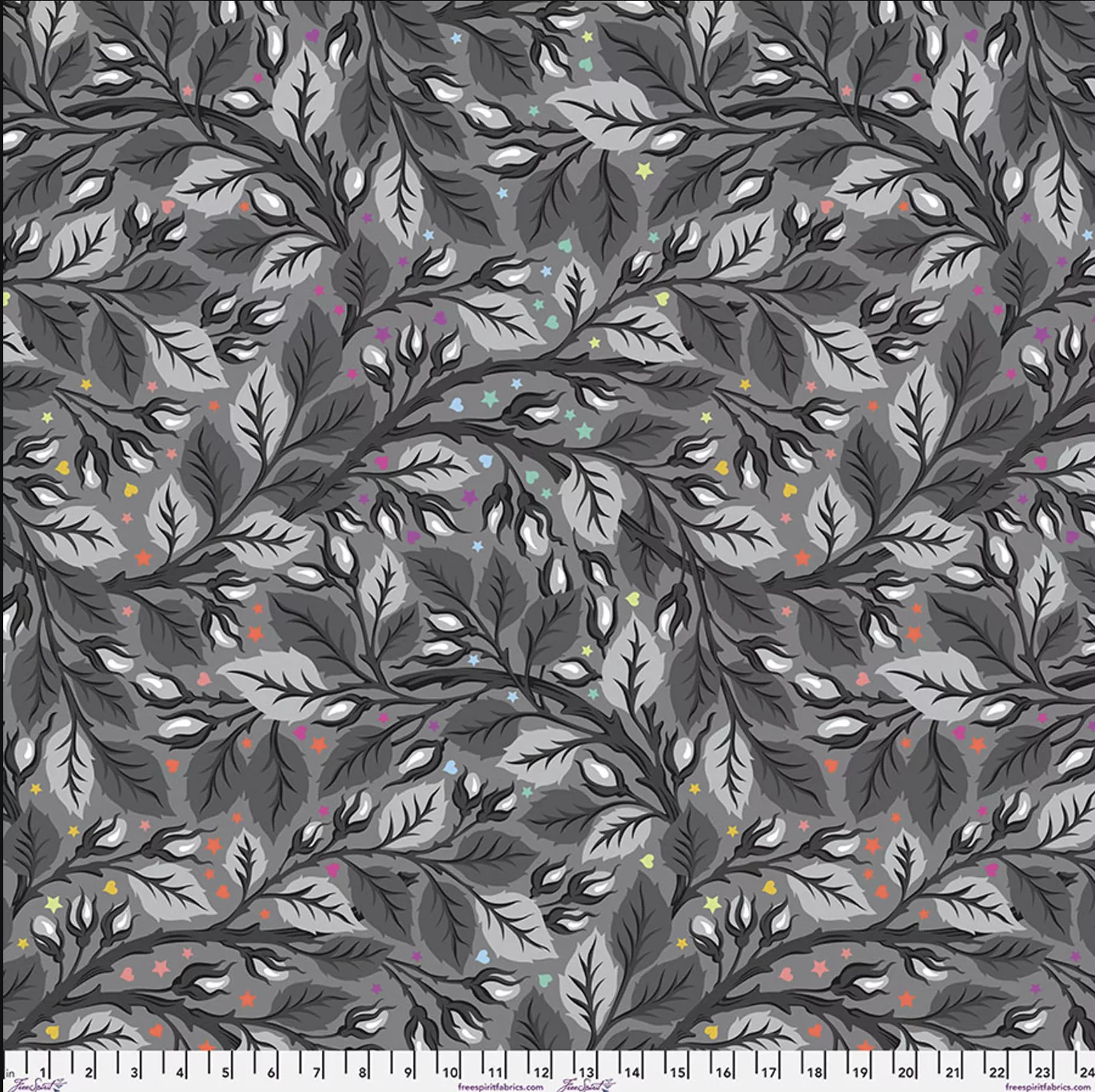 108" Backing Fabric - Nip in the Bud- Shadow || Graywork