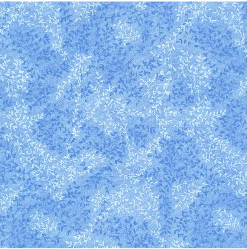108" Blue Viney Tnl Leaf 19771674 by Fabric Traditions