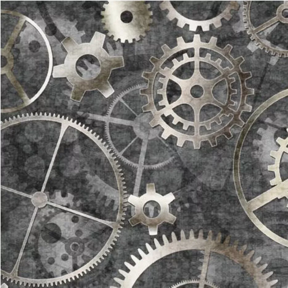 108" Got Your Back - Gears - 1899-29255-K by QT Fabrics