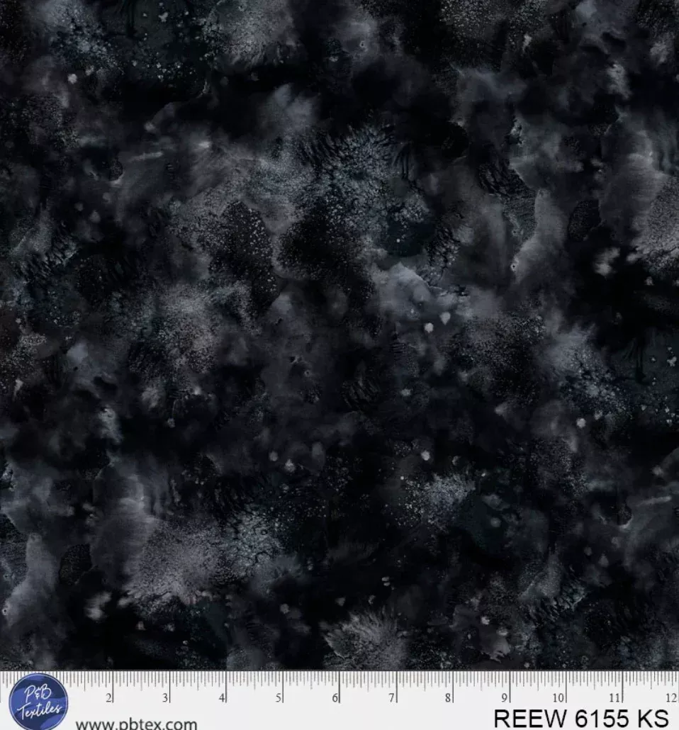 108" Reef - Underwater Texture Black/Gray Tones 06155 KS by P & B Textiles