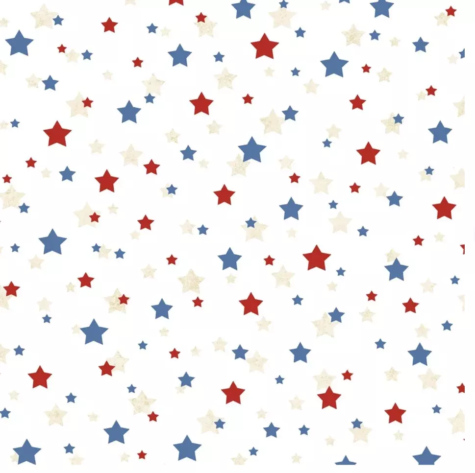 108" Star Spangled - Allover Americana Stars by P & B Textiles