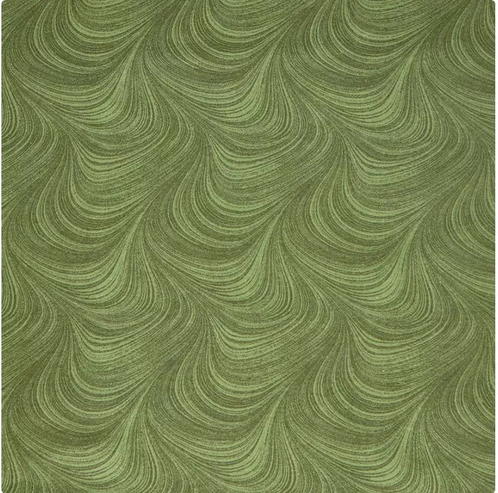 108" Wave Texture Medium Green Flannel - 2966WF-43 by Benartex