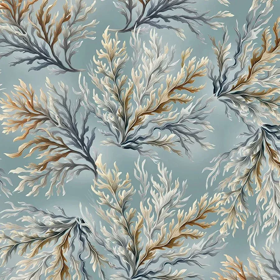 108" Wide Quilt Backing Coastal Escape Coral Ocean from Benartex 3 YARD CUT