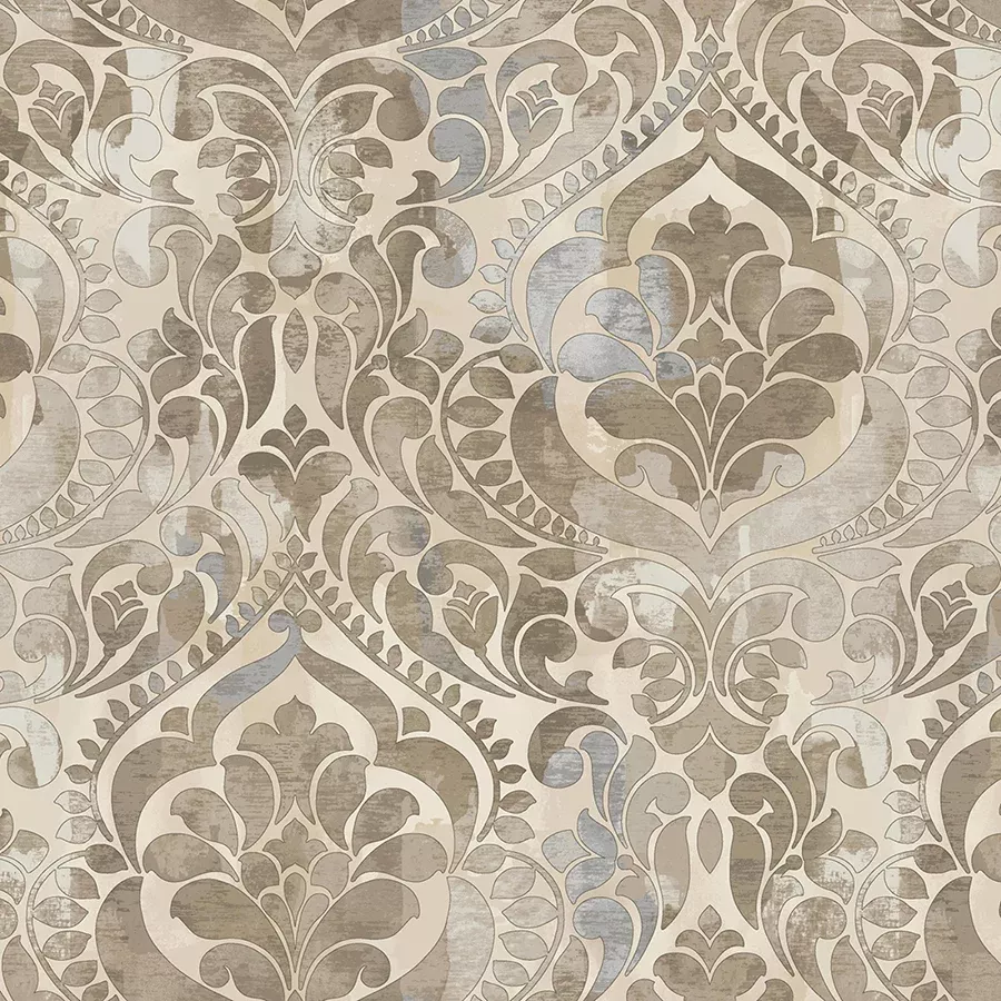 118" Wide Quilt Backing You Damask! Sepia from StudioE 3 YARD CUT