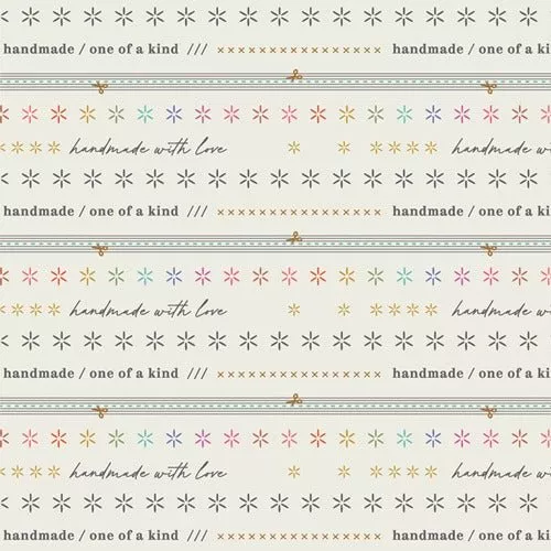 2.5 Edition Printed Binding Strips Yardage - Handmade Bound