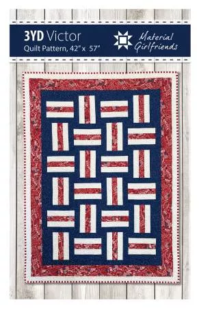 3yd Victor Quilt Pattern : #MG99 - Material Girlfriends
