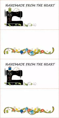 4 - 3in x 6in Quilt Labels for Quilting Projects JHD266
