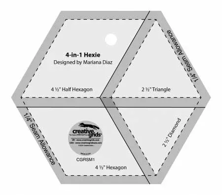 4-in-1 Hexie Ruler