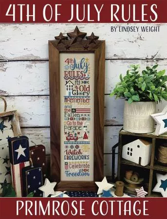 4th of July Rules : Cross Stitch Pattern - #PCS-130 - Primrose Cottage