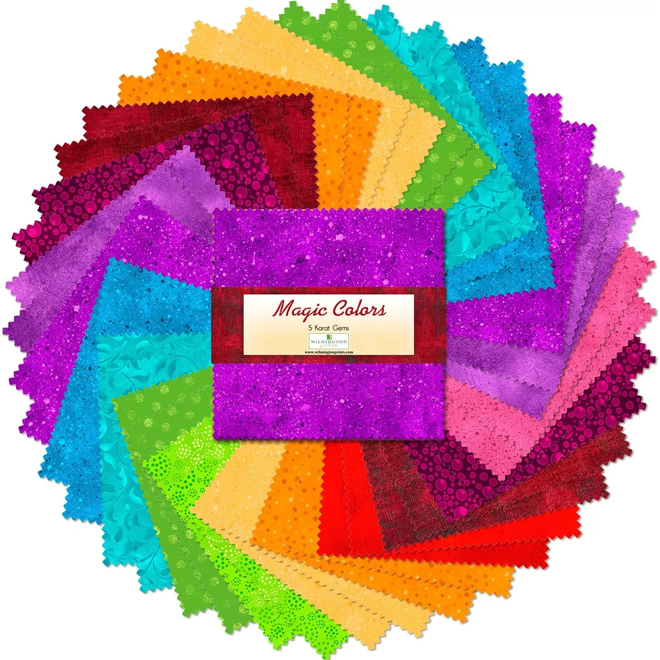 5 in. Squares - Magic Colors