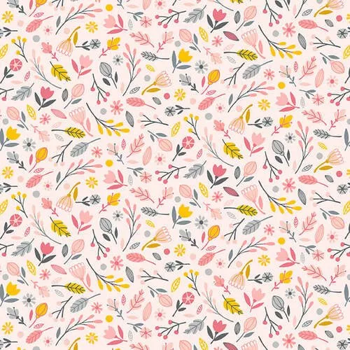 6001-22 Pink Small Floral Porkopolis Studio E Fabrics ^