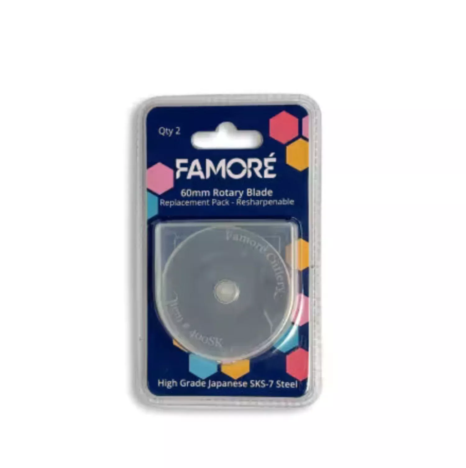 60mm Rotary Blade Replacement Pack - 2pc