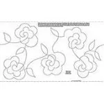 9.25in Roses Stipples Made Easy QME-306 ++