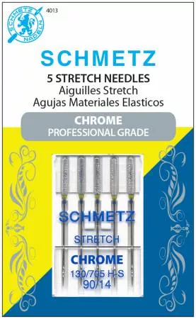 90/14 Chrome Stretch Needle - 5 ct - Schmetz