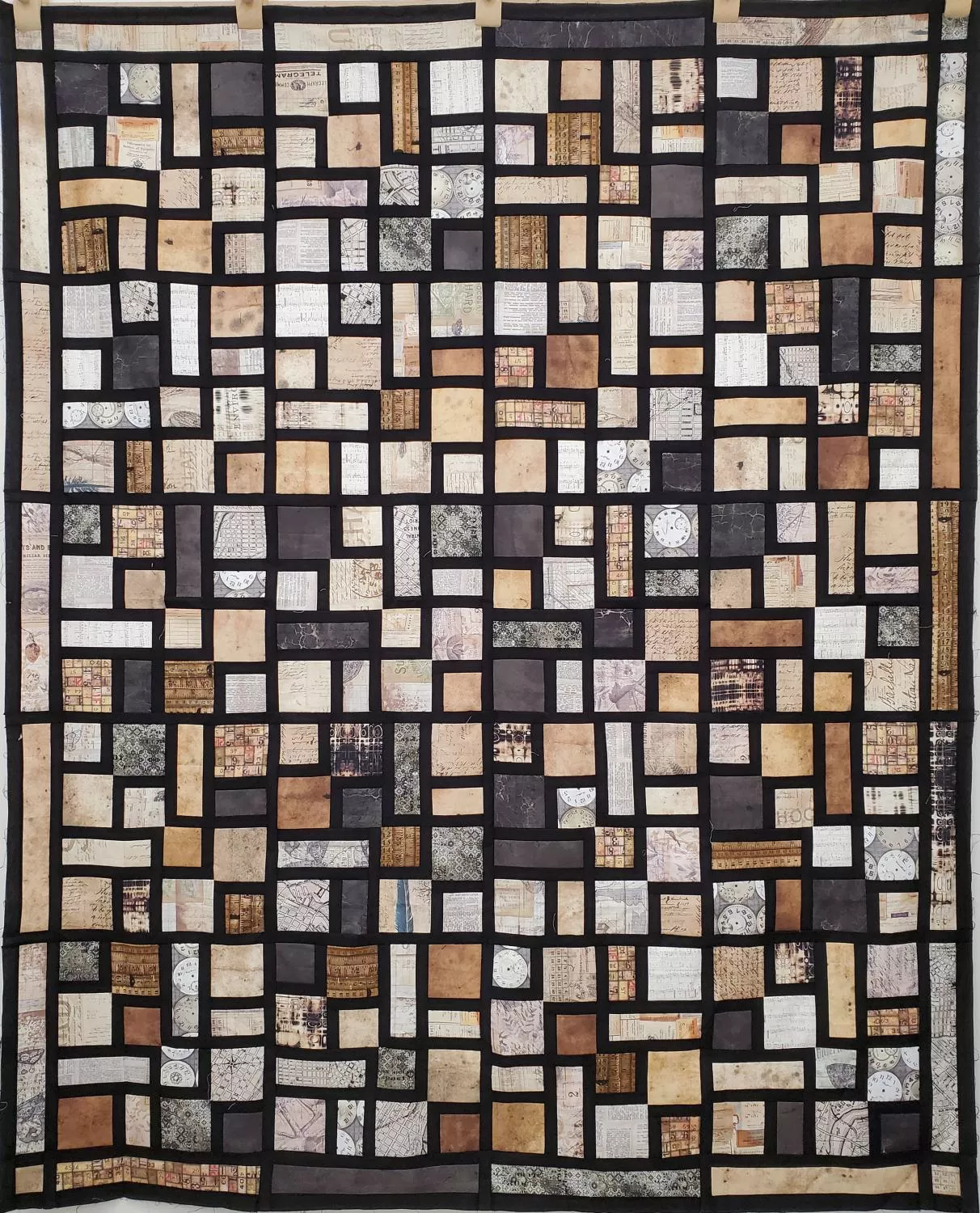 Abbey Memories Quilt SAMPLE - Pieced Top 75" x 92" Incl Binding