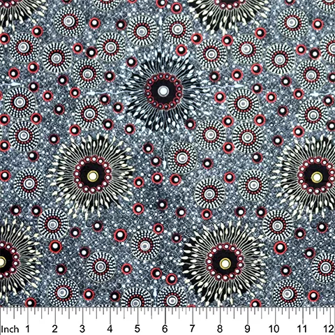 Aboriginal Onion Dreaming Black by Doris Inkamala - easter 2019