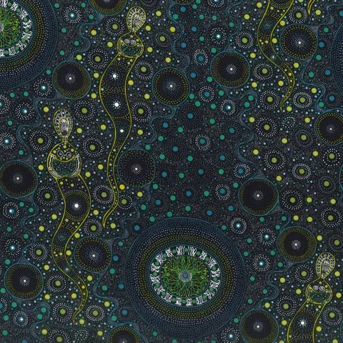 Aboriginal Spiritual Women Green