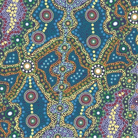 Aboriginal Yalke BlueYALBE 3Yds End of Bolt Clearance