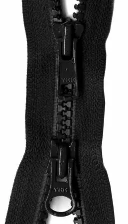 Activewear Vislon 2-Way Separating Zipper 36in Black