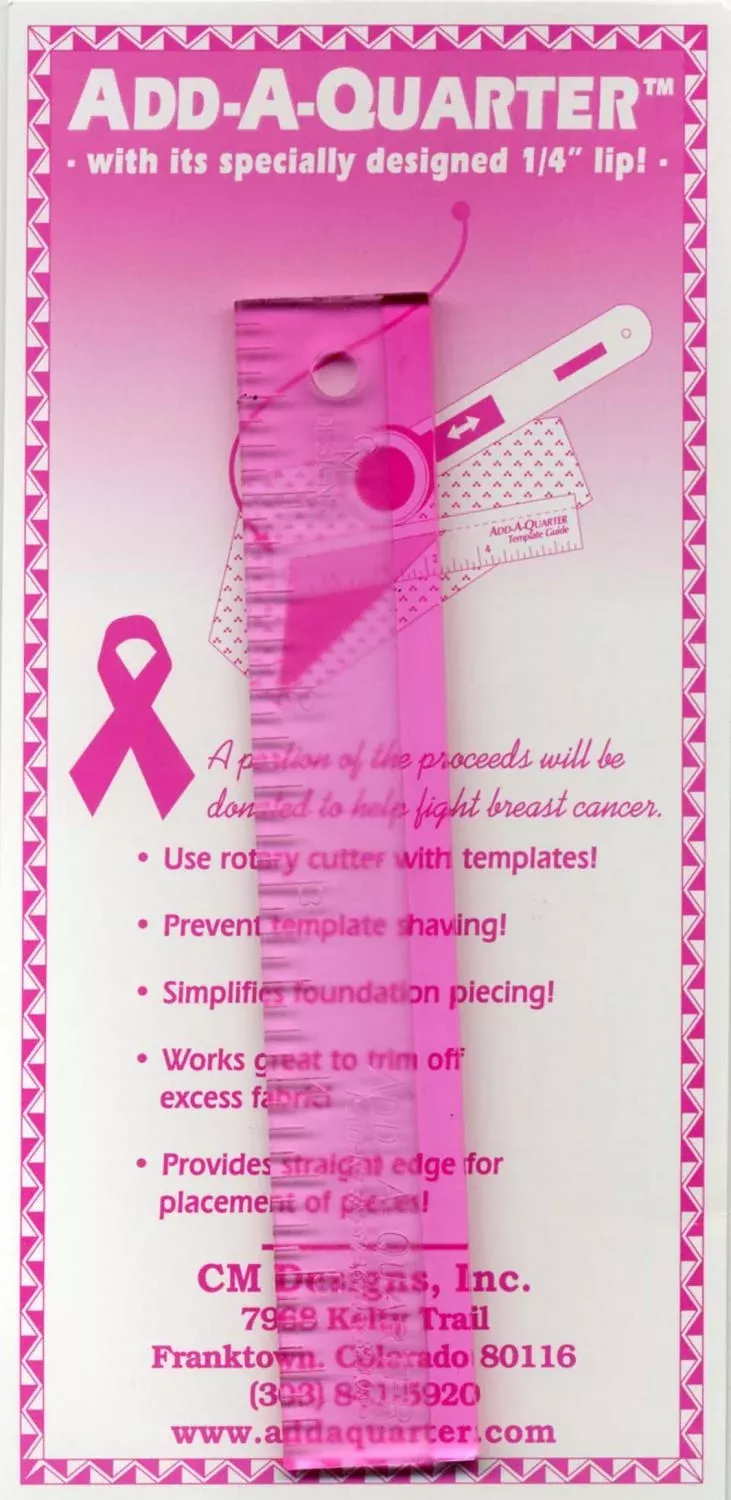 Add-A-Quarter Ruler - CM06-PNK