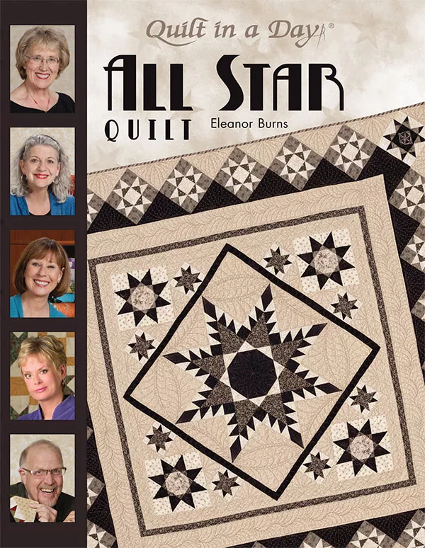 All Star Quilts Eleanor Burns Quilt in a Day 1087 ^