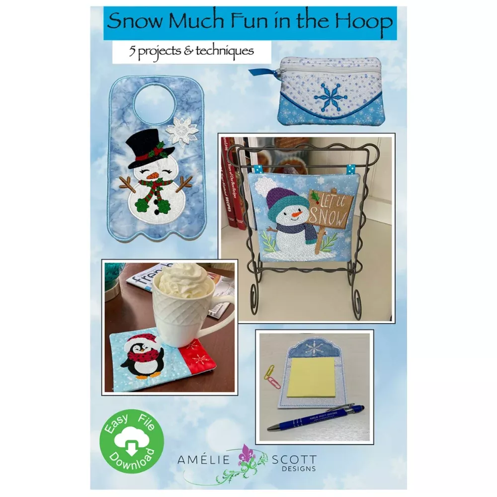 Amelie Scott Designs - Snow Much Fun In the Hoop | ASD299