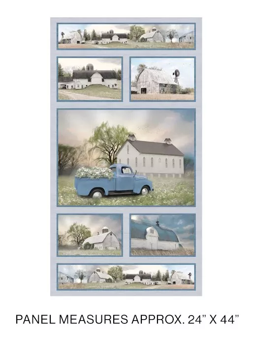 American Barn Panel Grey/ Multi