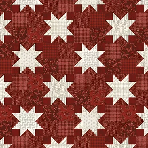 American Quilt Dark Red