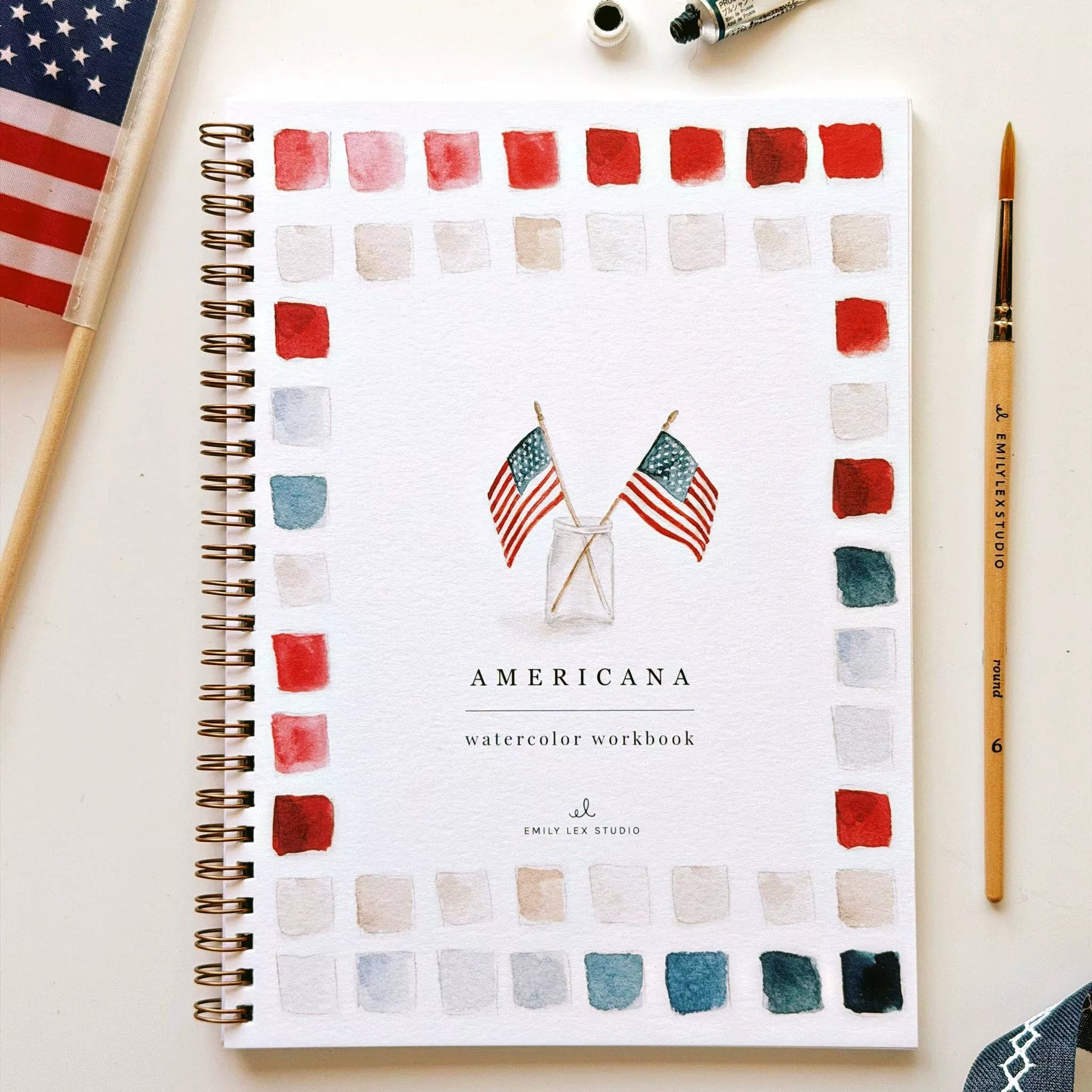 Americana watercolor workbook