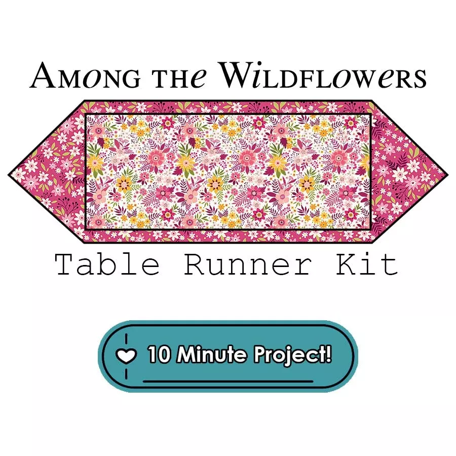 Among the Wildflowers 10 Minute Table Runner Kit Benartex