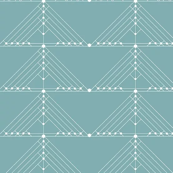 Andover Century Prints Deco Geese In Faded CS-30 Faded 1 Yard Cut +