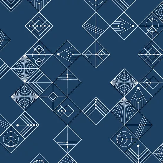 Andover Century Prints Deco Tiles In Uniform CS-31 Uniform ^