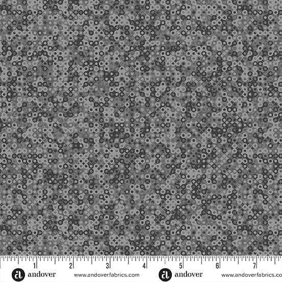 Andover Fairy Rings Charcoal Fabric