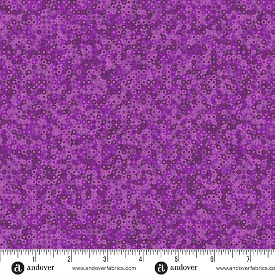 Andover Fairy Rings Grape Fabric