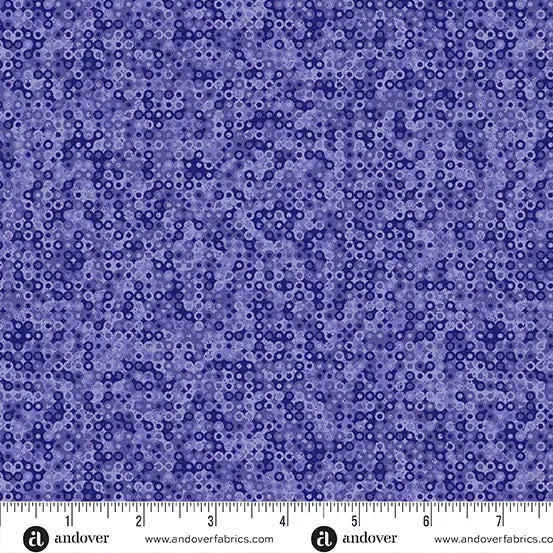 Andover Fairy Rings Indigo Fabric