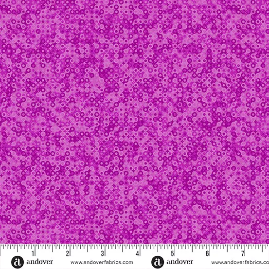 Andover Fairy Rings Plum Fabric