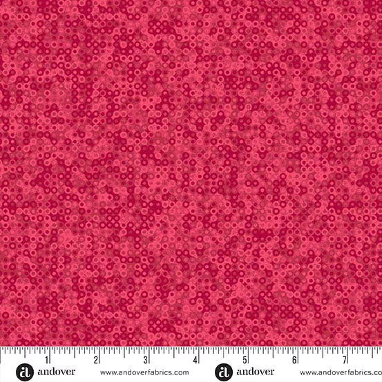 Andover Fairy Rings Scarlet Fabric