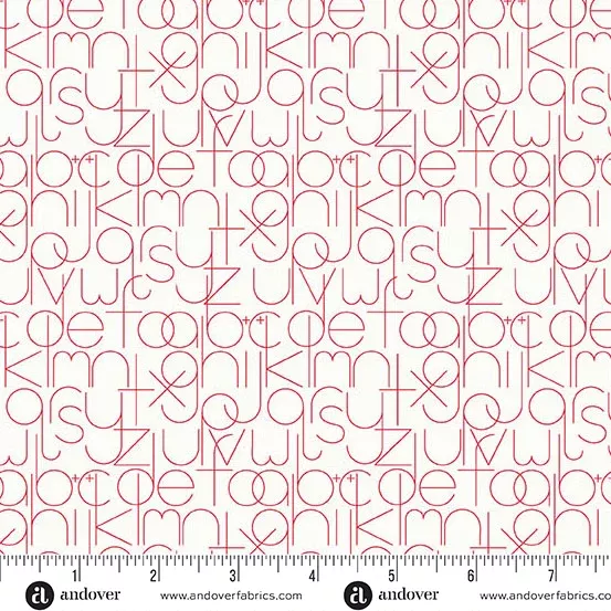 Andover Sun Print Whisper Enough Valentine Fabric