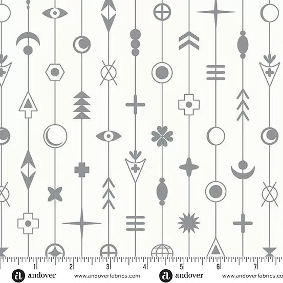 Andover Sun Print Whisper Gaze Cloud Fabric
