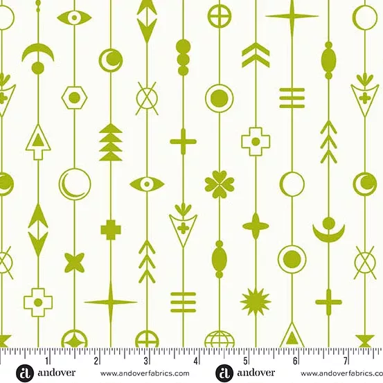 Andover Sun Print Whisper Gaze Moss Fabric