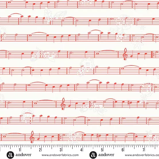 Andover Sun Print Whisper Singalong Electric Fabric