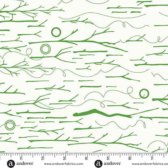 Andover Sun Print Whisper Sticks And Twine Grass Fabric