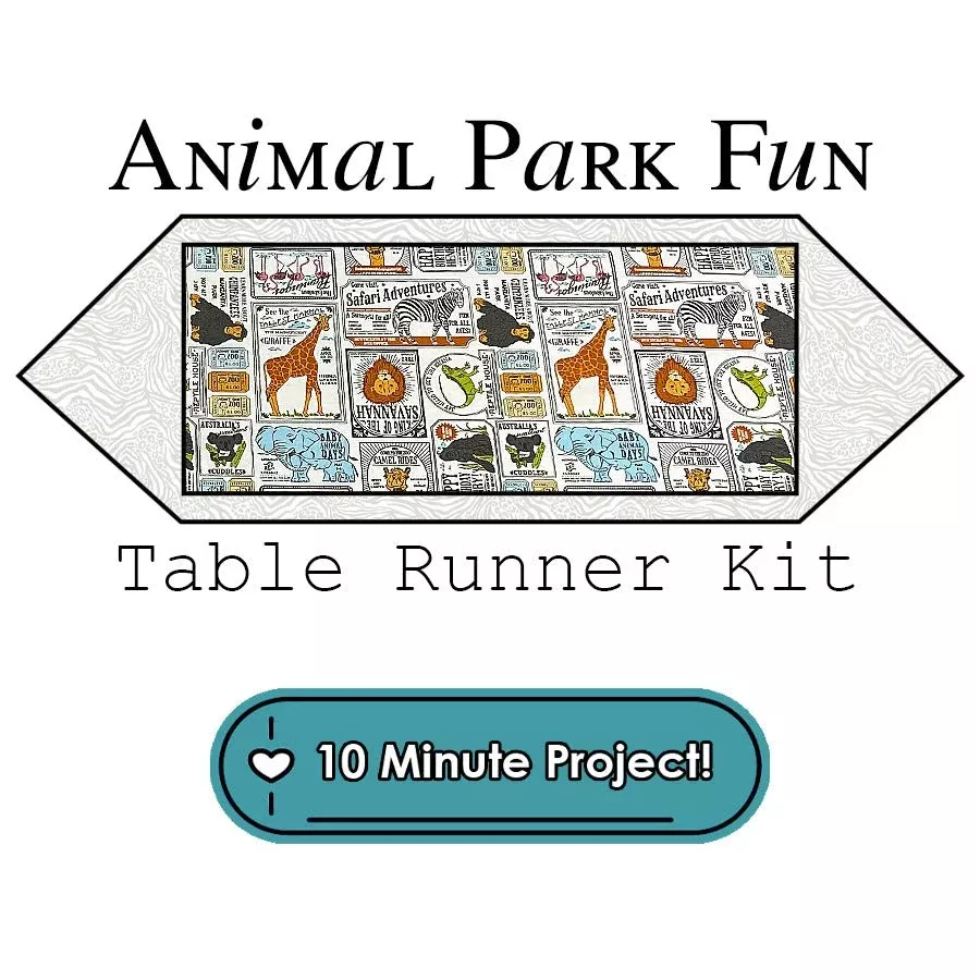 Animal Park Fun Table Runner Kit Moda