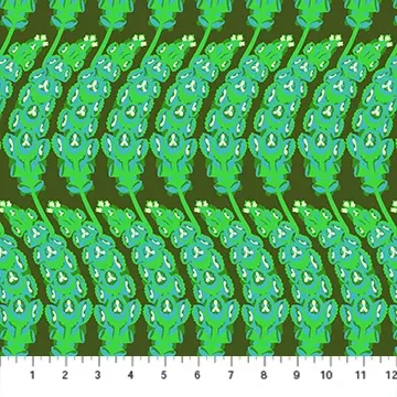 Anna Maria Horner Jumpstart Bells Of Ireland Moss Fabric
