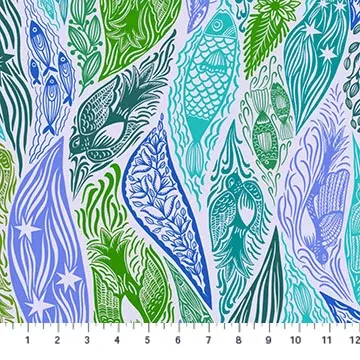 Anna Maria Horner Shooting Star Current Water 108" Wide Back Fabric