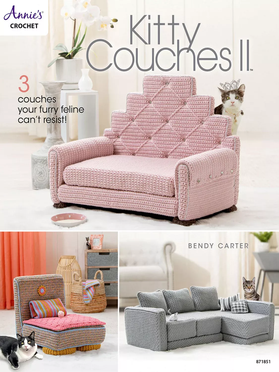 Annie's Crochet Kitty Couches II Book