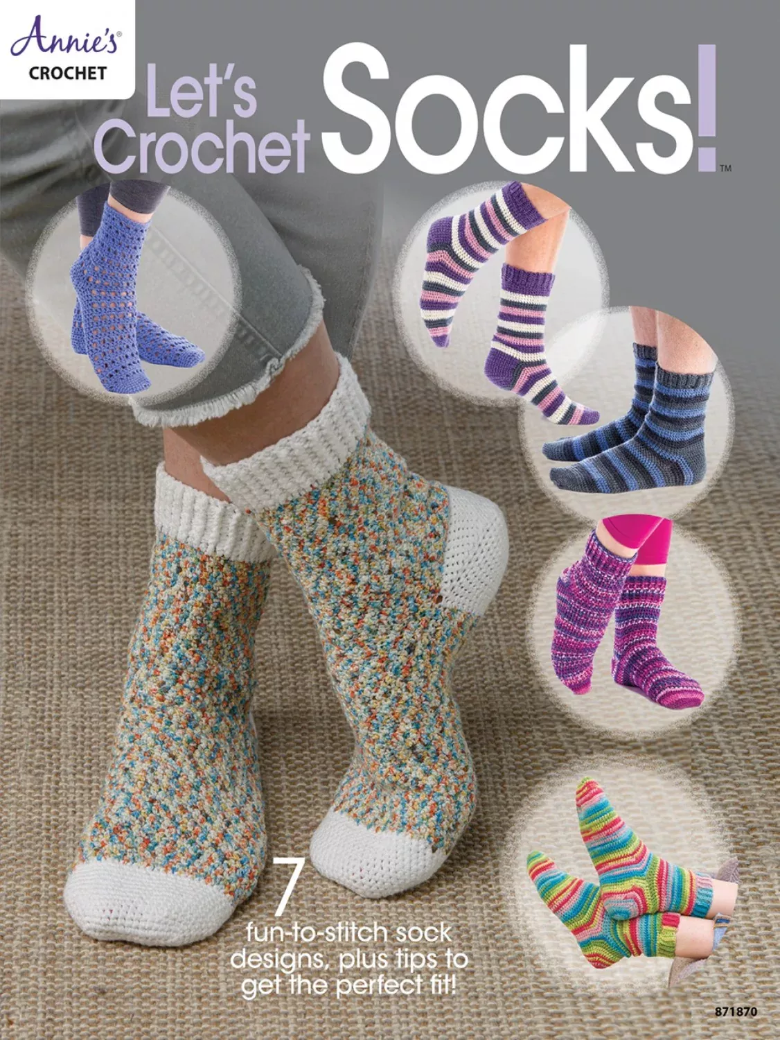 Annie's Crochet Let's Crochet Socks Book